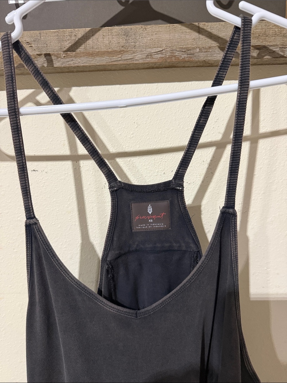 FP Movement by Free People Hot Shot Onesie OVERSIZED Jumpsuit in Washed Black - Picture 4 of 10